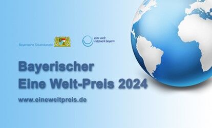 Logo des Wettbewerbs Bayerischer Eine Welt-Preis