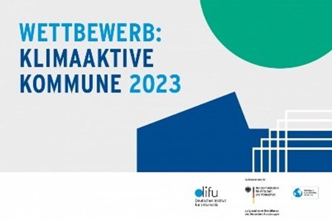 Logo des Wettbewerbs Klimaaktive Kommune 2023