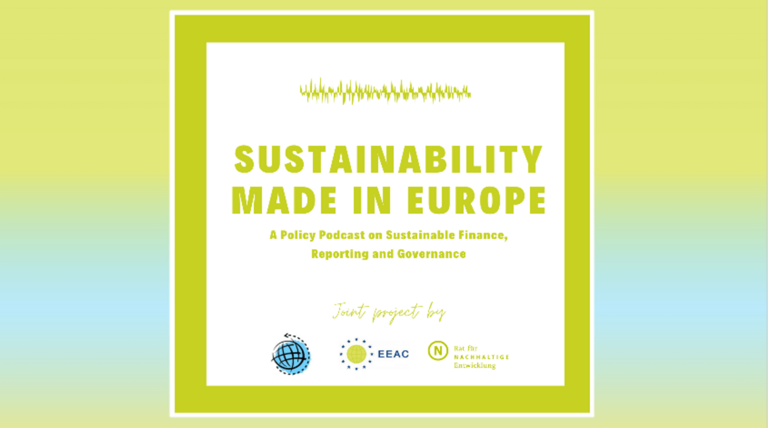 Teaserbild für den Podcast zur europäischen Nachhaltigkeitspolitik